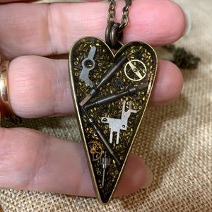 Industrial Steampunk Necklace Hand Crafted New Sale